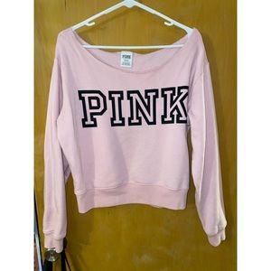 PINK off-shoulder sweater. Size M